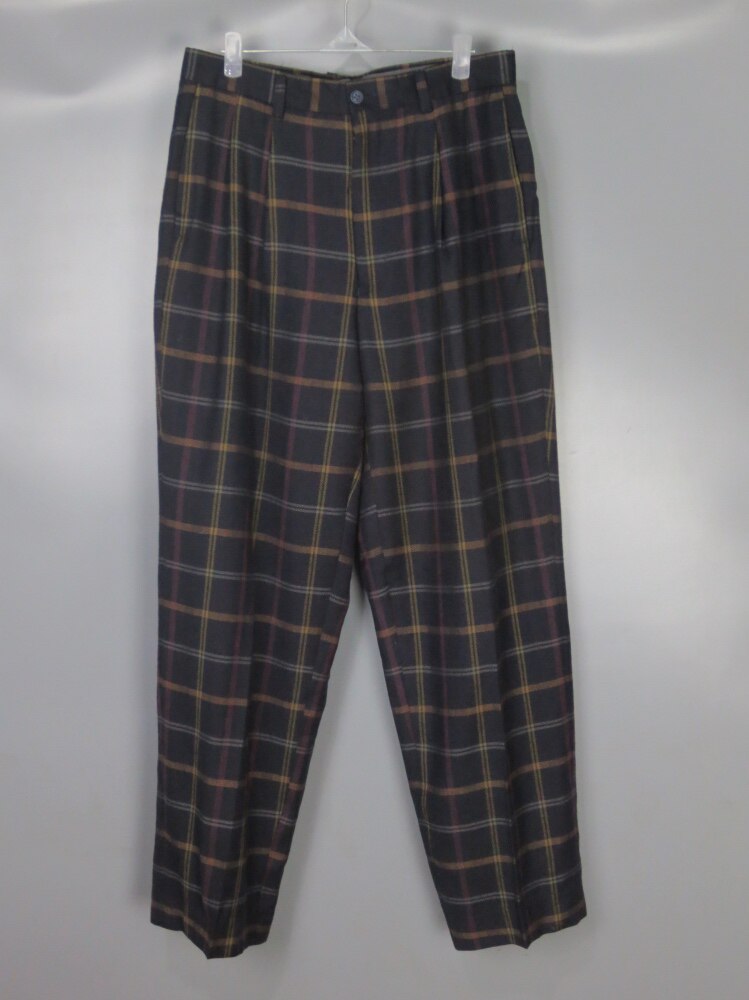 vintage古着日系女款深蓝色西裤