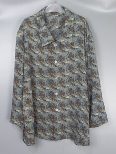 Vintage 古着春夏季女款中古日本80s日系花纹碎花长袖衬衫