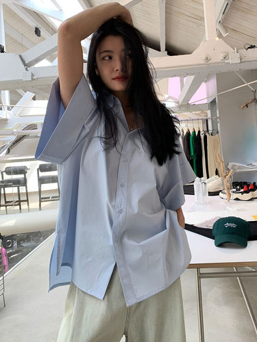 洛边小众设计师大袖笼ins潮衬衫