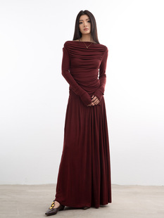 无袖 洛边 上衣一字领长袖 两件套春夏新款 半身裙百搭显瘦女 套装