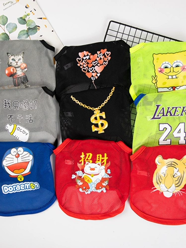 Собачья одежда летняя одежда тонкая сеть глаз собачья жилет кот плюшевая одежда для животных