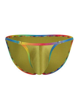 男士时尚丝滑低腰运动三角性感纯色内裤