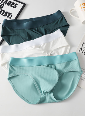 男士时尚三角囊袋青年潮流性感中低腰修身内裤
