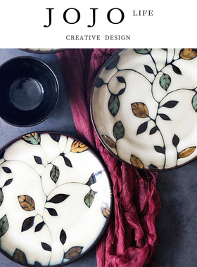 JOJO'S L. PD.chimney.圆形平盘创意8英寸菜盘深盘米饭碗 | 瑙囱