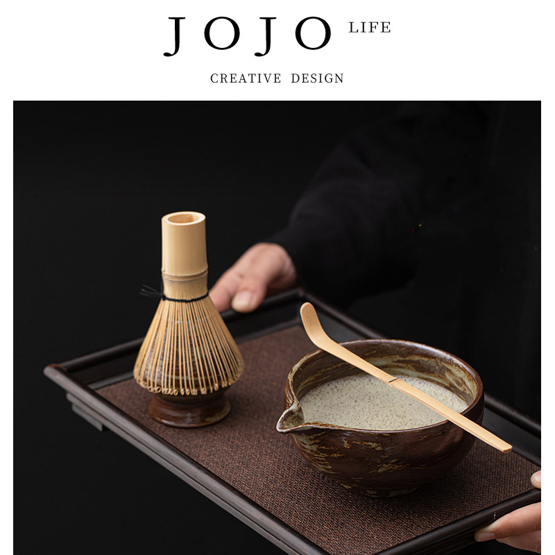 JOJO'S L. PD.紫泉涧.日式粗陶抹茶套装茶筅立百本立茶勺 | 酬币