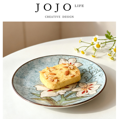 JOJO'S L. PD.Tremor.日韩风釉下彩餐盘窑变釉陶瓷创意平盘| 颤声
