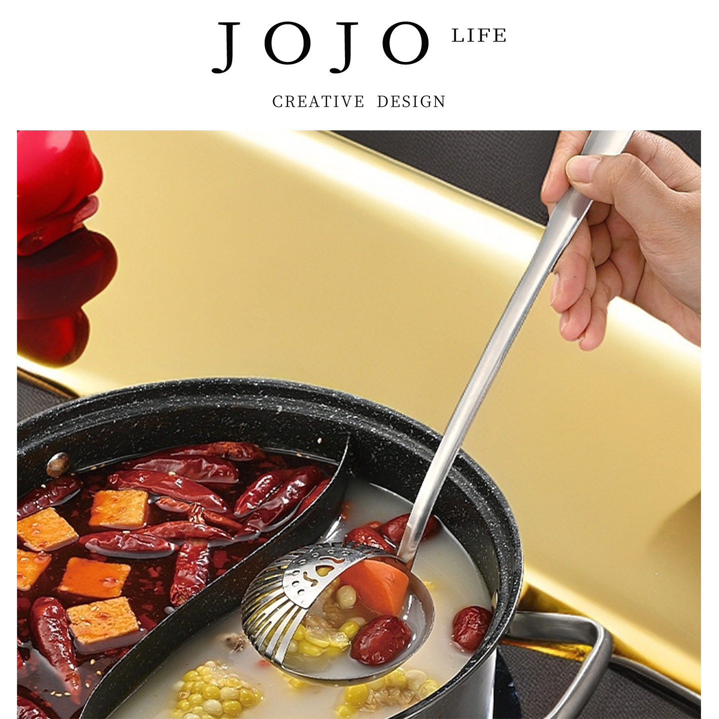 JOJO'SLIFEPD不锈钢汤勺家用