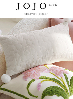 JOJO'S L. PD.Appoint.靠枕靠背绿色名宿风铃床头飘窗靠垫 | 洽职