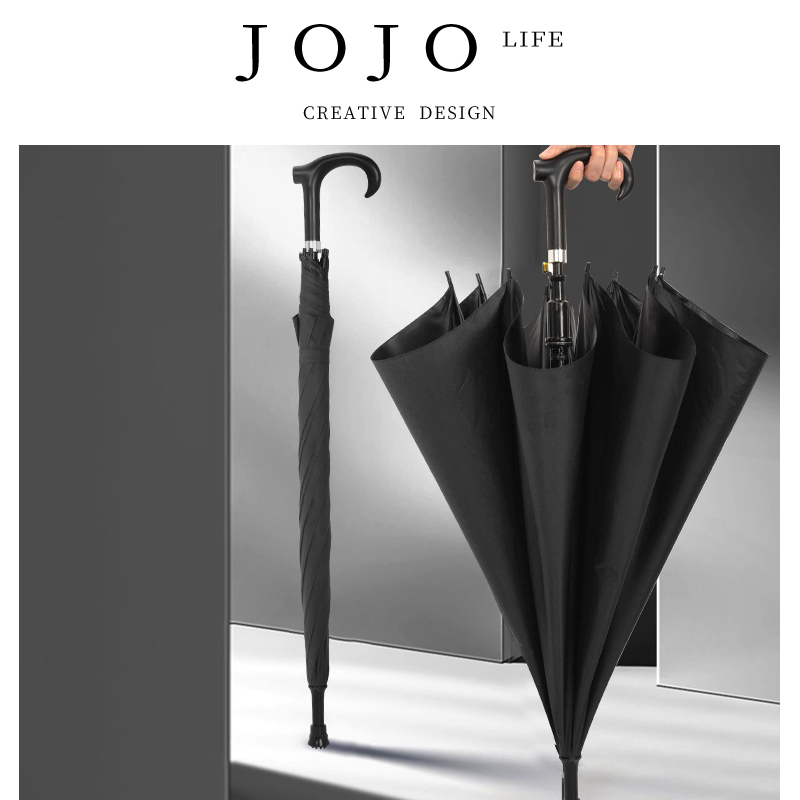 JOJO'SLIFEPD长柄拐杖伞自动