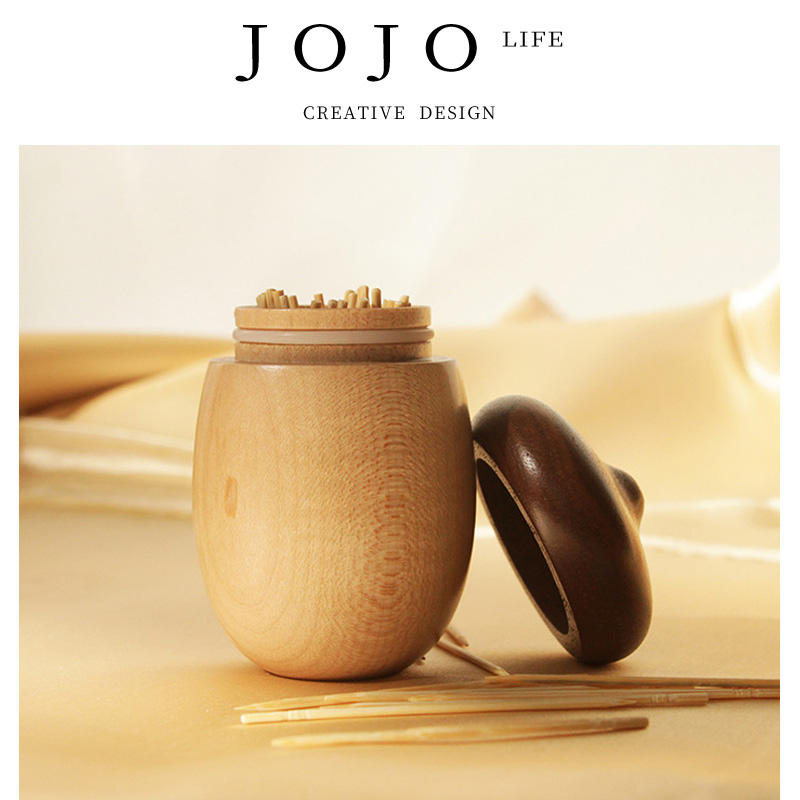 JOJO'SLIFEPD木质橡果牙签筒