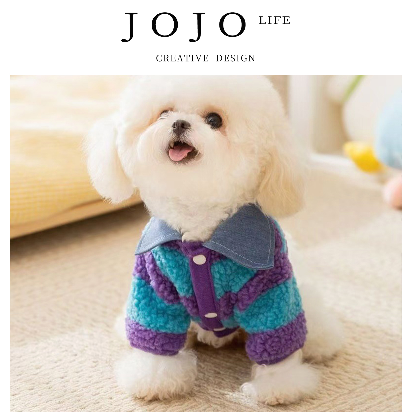JOJO'SLIFEPD宠物衬衫可牵引