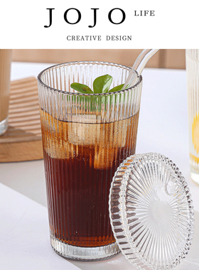 JOJO'S L. PD.arrange.竖纹玻璃杯ins风高颜值加厚杯 | 列克