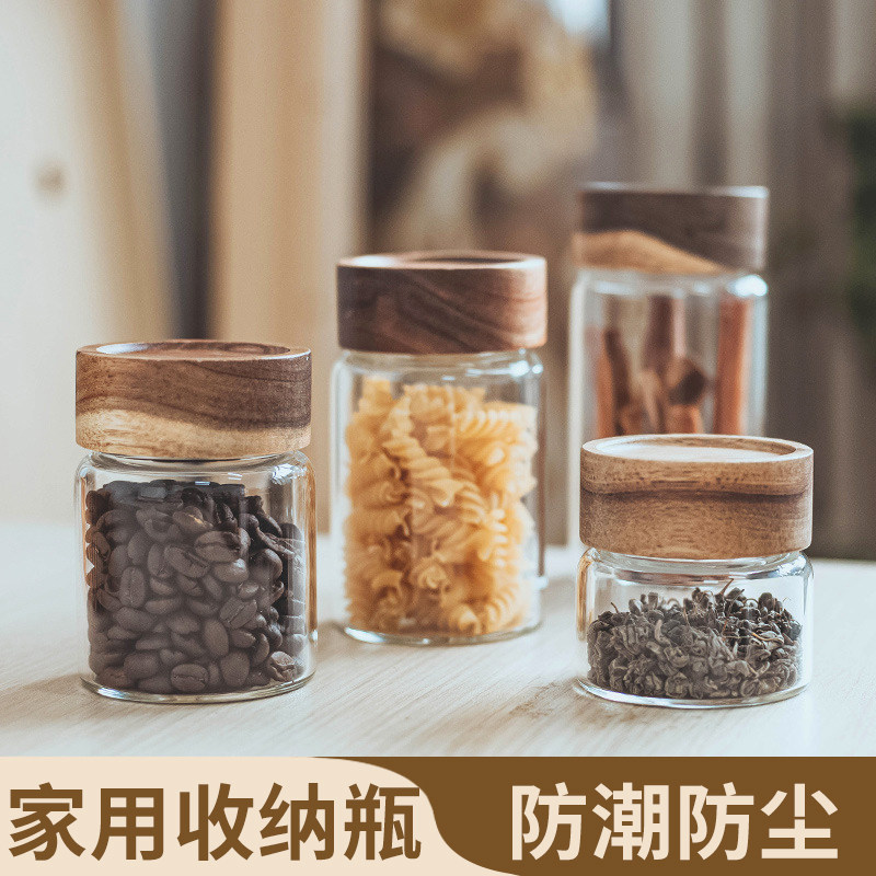 JOJO'S L. PD.杂货先生.螺纹盖玻璃储物罐茶叶咖啡豆密封罐 |桑夏,厨房/烹饪用具,密封罐,淘宝优惠券,粉丝福利购,淘宝优惠卷