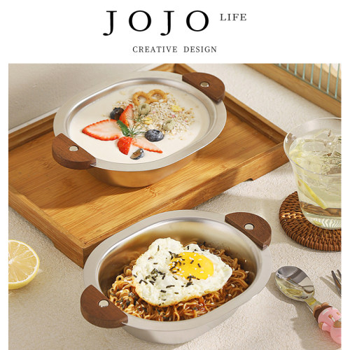 JOJO'SLIFEPD双耳实木手把碗韩