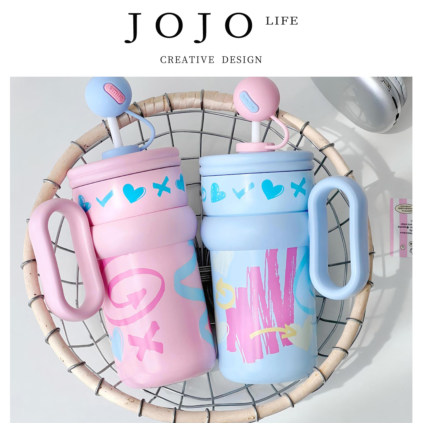 JOJO'SL.PD吸管杯桌面大容量