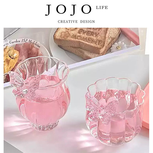 JOJO'SL.PD花神水仙蝴蝶玻璃杯
