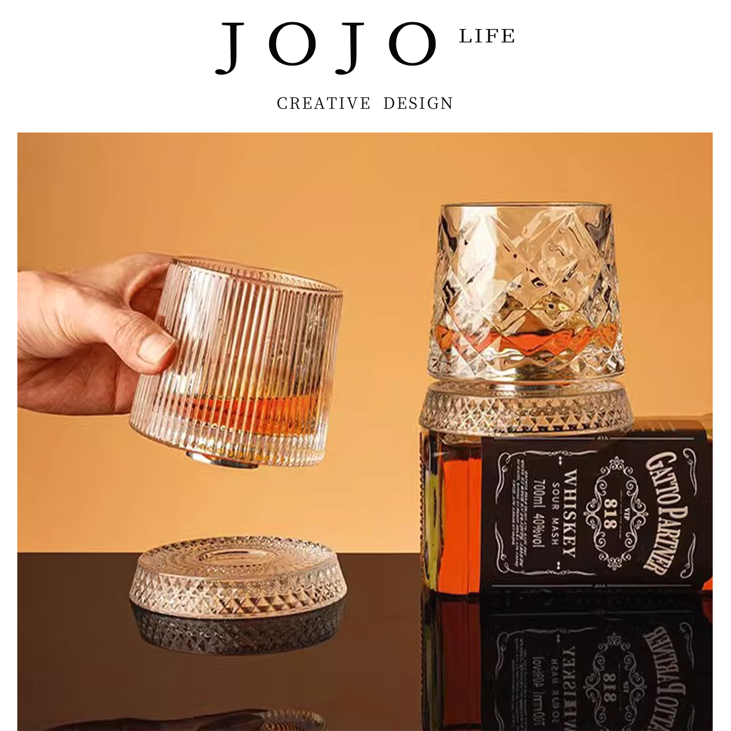 JOJO'SLIFEPD加厚旋转酒杯