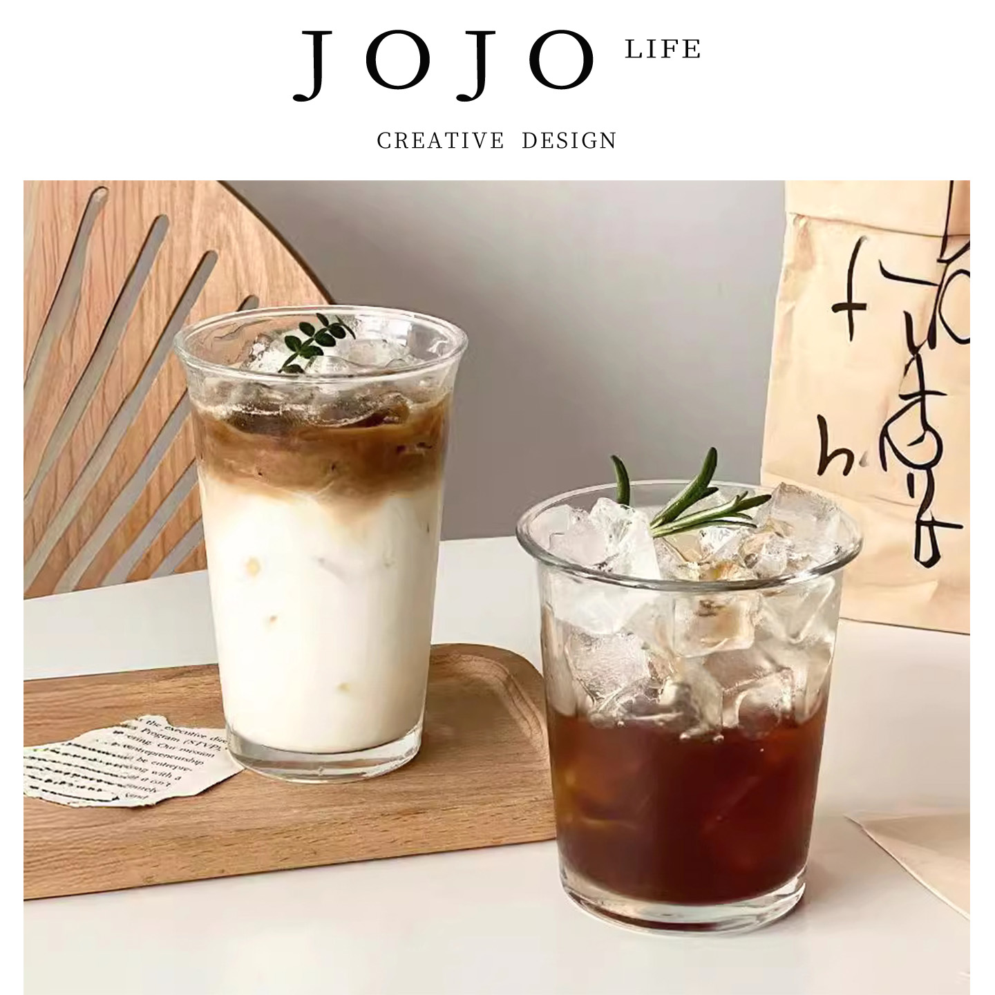 JOJO'S L. PD.Smack.ins风玻璃翻口咖啡杯喝水杯子茶杯 | 啪咪