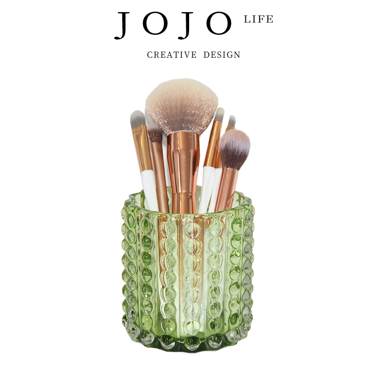 JOJO'SLIFEPD玻璃化妆刷收纳桶