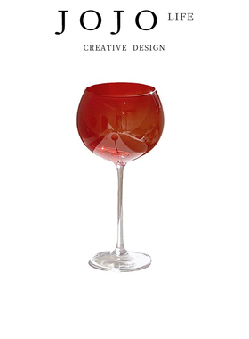 JOJO'S L. PD.red.酒具高脚鸡尾酒红色大肚圆球结婚晚餐 | 红傅