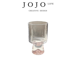 JOJO PD.Bait.杯具粉色山脉玻璃高级感创意高脚杯 饵乖