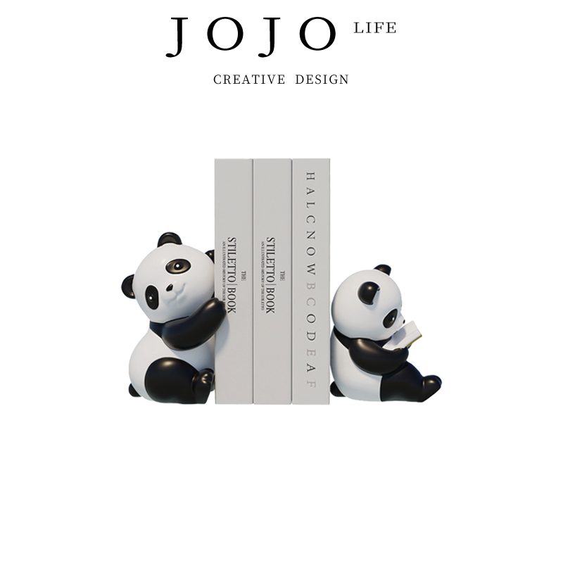 JOJO'SLIFEPD可爱熊猫书挡摆件