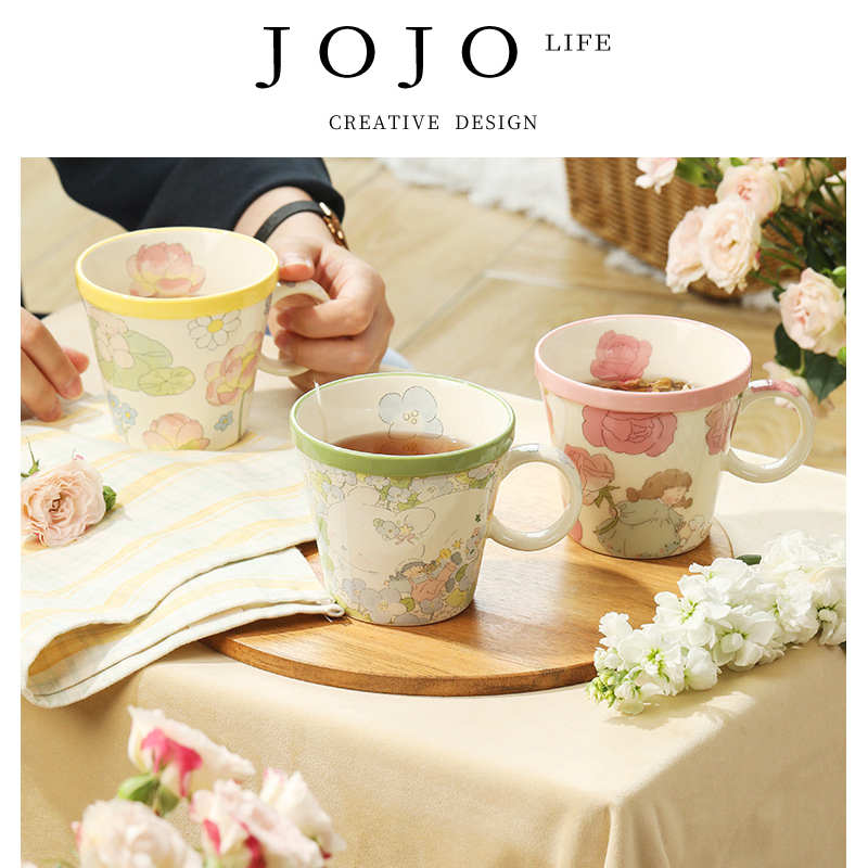 JOJO'SL.PD马克杯陶瓷杯女生