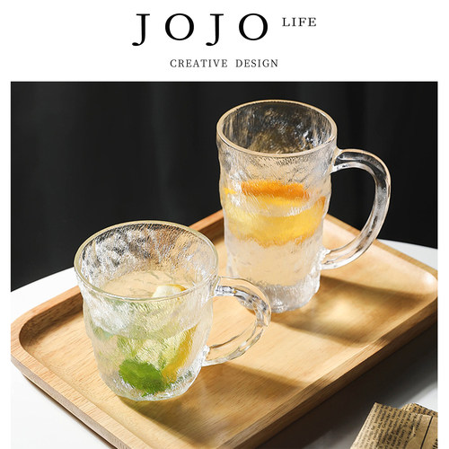 JOJO'SLIFEPD冰川纹玻璃杯轻奢