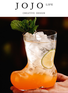 JOJO'S L. PD.crow.高颜值靴子杯冷饮杯 耐热透明玻璃杯 | 乌盖