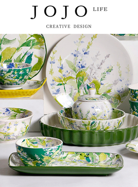 JOJO'S L. PD.chimney.创意小清新意面餐盘田园风深盘 | 囱劣