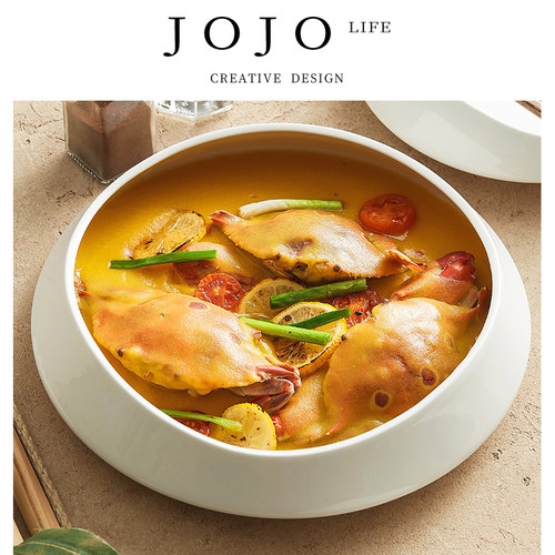 JOJO'SLIFEPD观山盘白瓷餐具