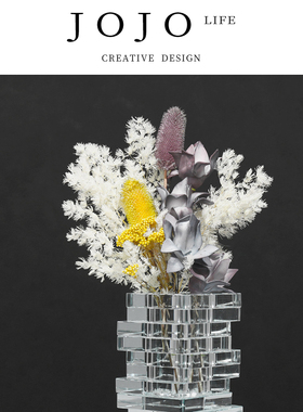 JOJO'S L. PD.blockage.简约客厅茶几柜插干花瓶花器酒店 | 堵气