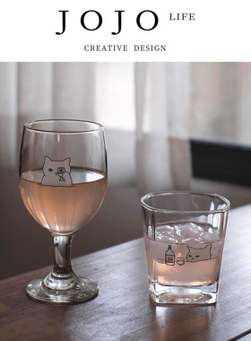 JOJO'S L. PD.Spoil.小猫威士忌酒杯创意饮料杯玻璃咖啡杯 | 溺爱
