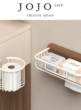JOJO'S L. PD.tactics.胡桃木白色卫生间纸巾架浴室厕所 | 故伎