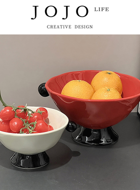 JOJO'S L. PD.timid.果盘客厅高颜值轻奢陶瓷糖果盘水果盘 | 缆怯