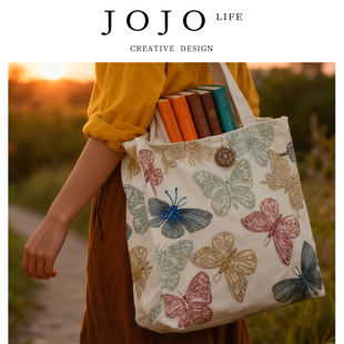JOJO'S L. PD.杂货先生.创意日系帆布包手提便当包妈咪包 | 循泪