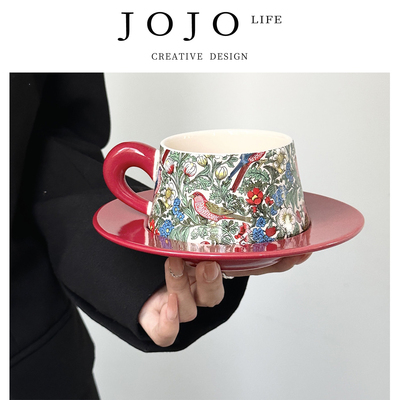 JOJO'SLIFEPD咖啡杯碟喜庆新婚