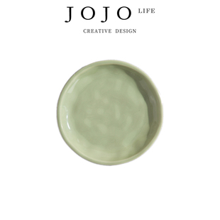 JOJO PD.track.纯色奶油风吐骨碟陶瓷家用六寸小盘子 轨道