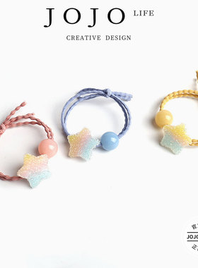 JOJO'S L. PD.wind.橡皮筋梦幻糖果少女心发圈彩虹色可爱 | 炎风