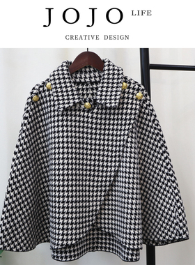 JOJO'S L. PD.emblem 秋冬新款宽松气质设计感针织双面尼 | 徽馈