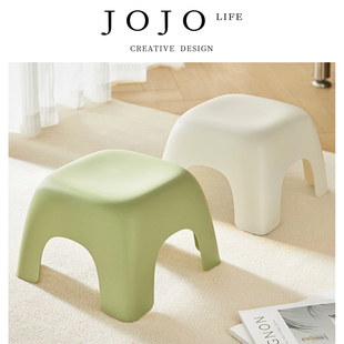 PD.peck.矮凳可爱塑料凳子家用儿童四角凳加厚 馨啄 JOJO