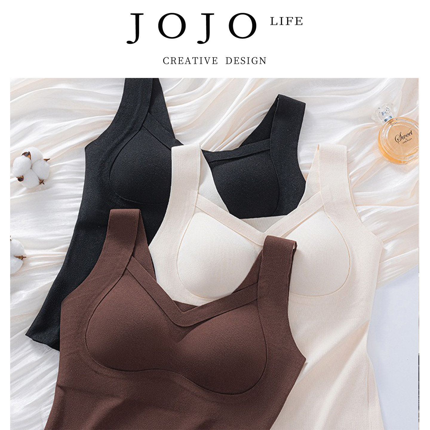 JOJO'SLIFEPD磨毛保暖背心女款