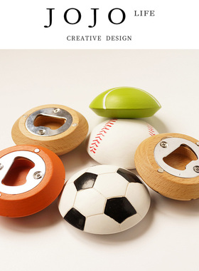 JOJO'S L. PD.lamb.世界杯创意礼品足球开瓶器木质启瓶器 | 羔羊