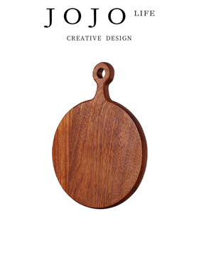 JOJO'S L. PD.Fluffy.砧板乌檀木披萨板厨房家用木制砧板 | 杏茸