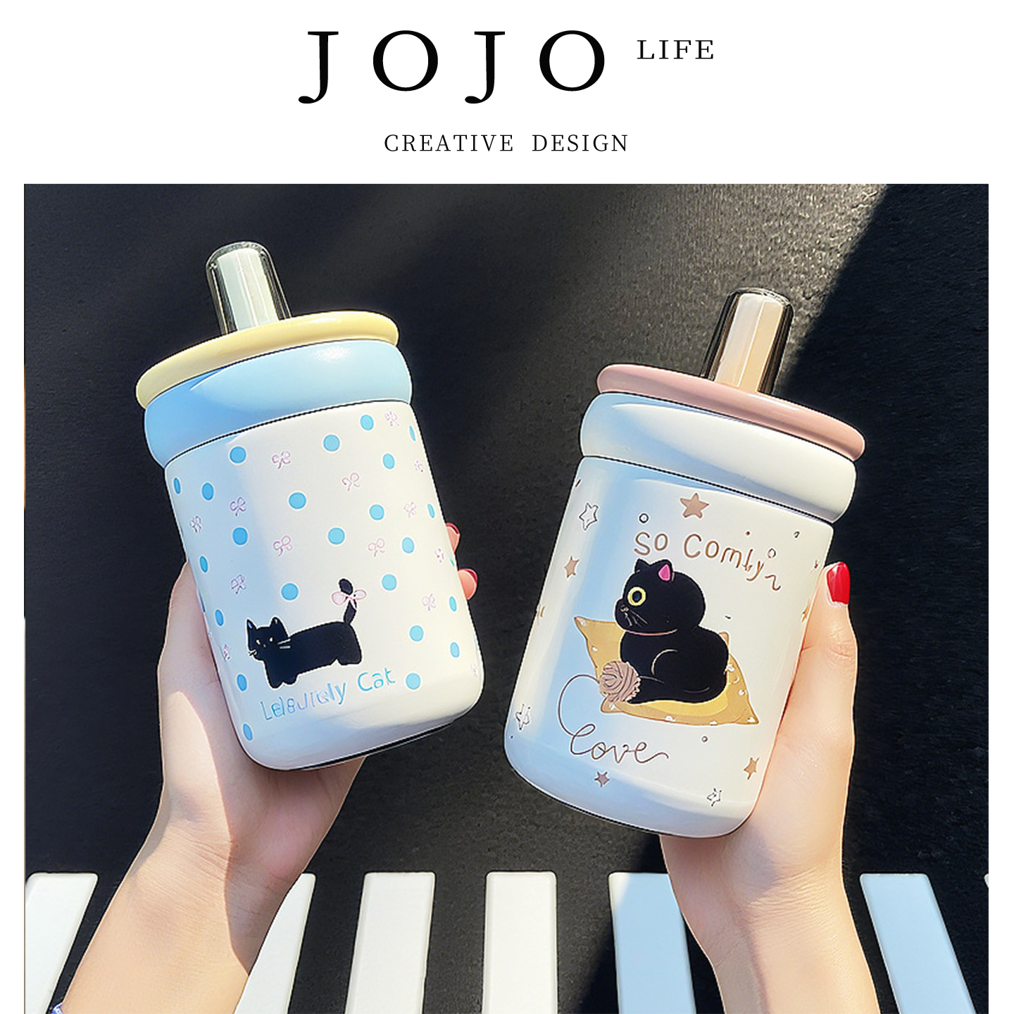 JOJO'SLIFEPD儿童吸管保温杯