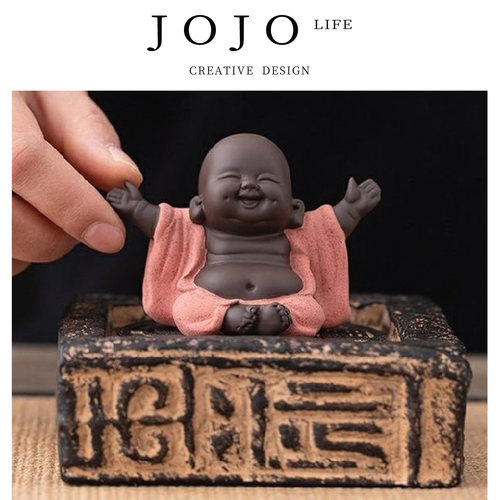 JOJO'SLIFEPD紫砂招财弥勒佛