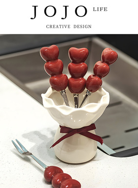 JOJO'S L. PD.warn.可爱甜品水果叉家用餐具颜值创意陶瓷 | 戒烁