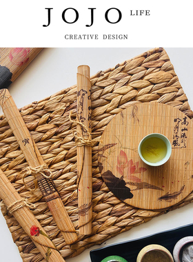 JOJO'S L. PD.intestines.竹编茶垫竹制中式细古风隔热垫 |  肠淫