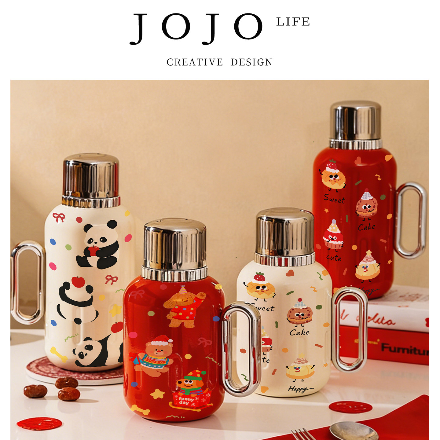 JOJO'S L.PD.TZ.焖茶壶家用机械温显指针保温壶大容量 | 作茧,餐饮具,保温壶,淘宝优惠券,粉丝福利购,淘宝优惠卷