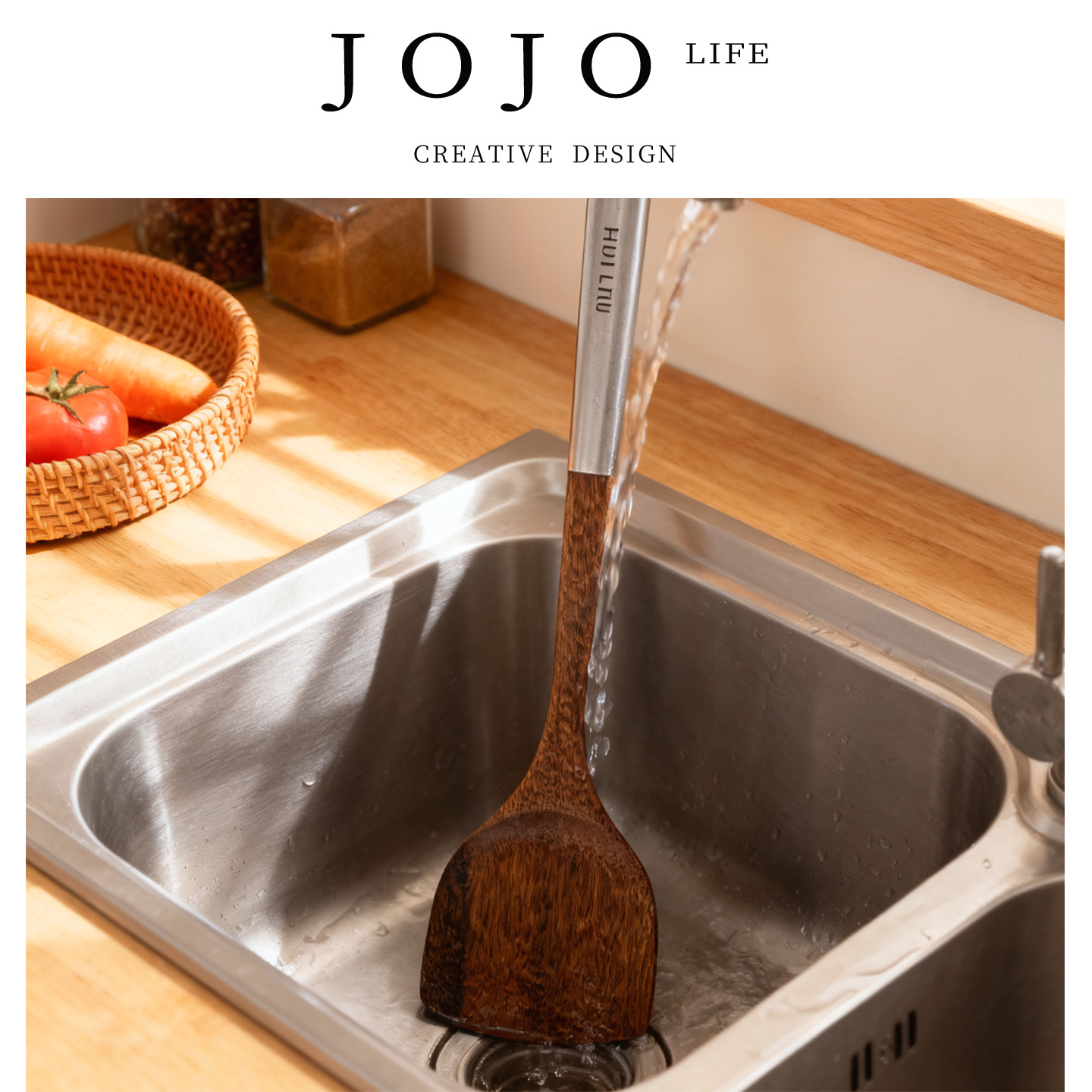 JOJO'S L. PD·Thin·餐具木铲家用鸡翅木耐高温不粘锅铲 | 薄铲